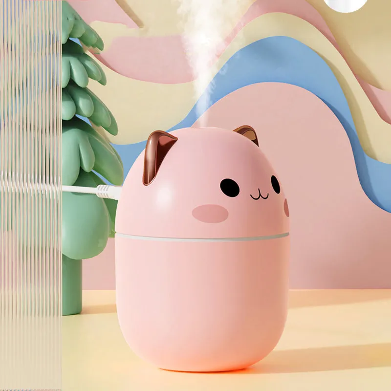 200ml Air Humidifier Cute Kawaiil Aroma Diffuser With Night Light Cool