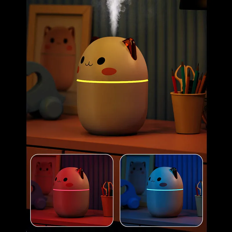 200ml Air Humidifier Cute Kawaiil Aroma Diffuser With Night Light Cool