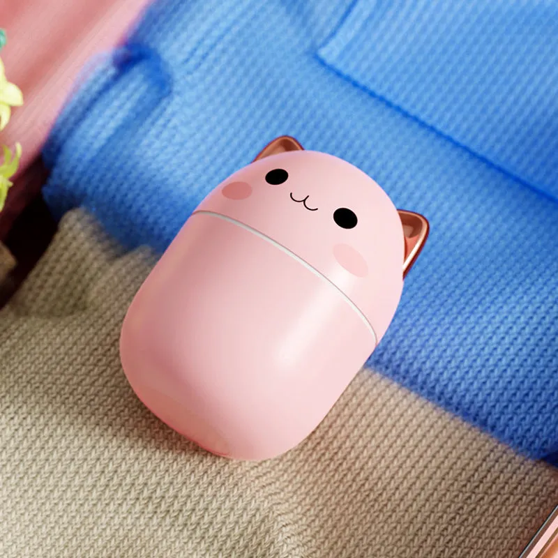 200ml Air Humidifier Cute Kawaiil Aroma Diffuser With Night Light Cool