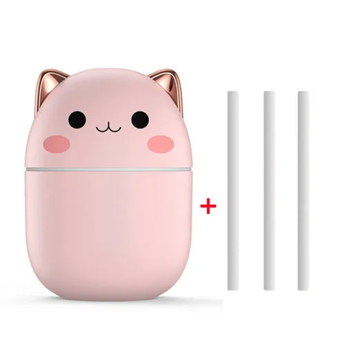 200ml Air Humidifier Cute Kawaiil Aroma Diffuser With Night Light Cool