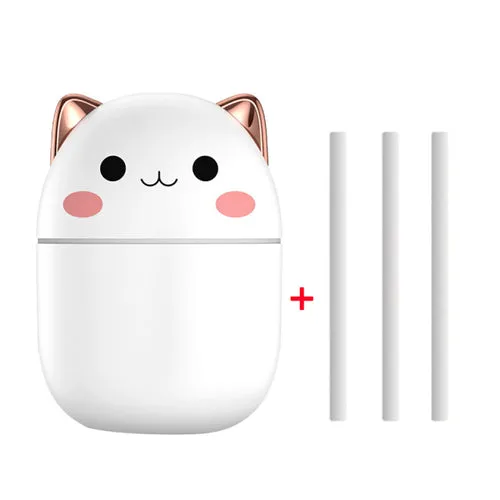 200ml Air Humidifier Cute Kawaiil Aroma Diffuser With Night Light Cool