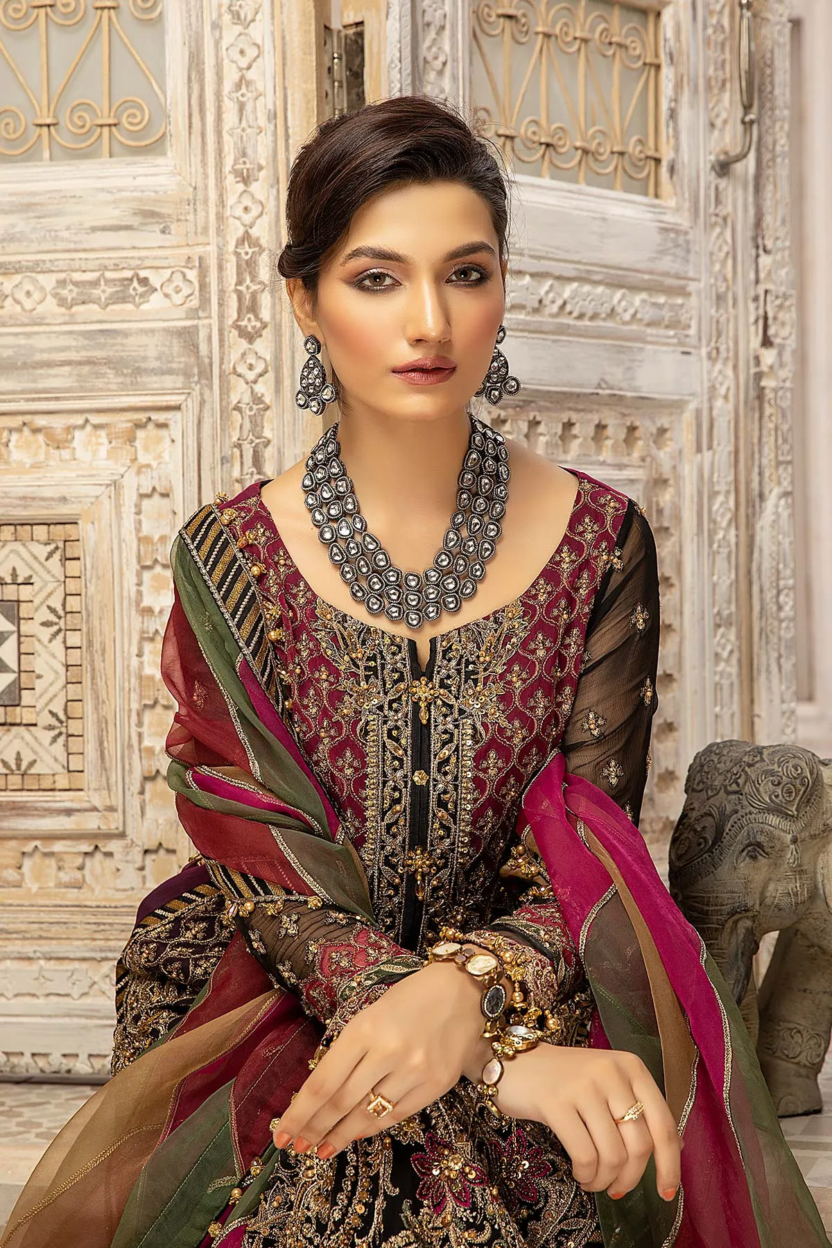 3-Pc Charizma Unstitched Formal Chiffon Collection DJ22-02