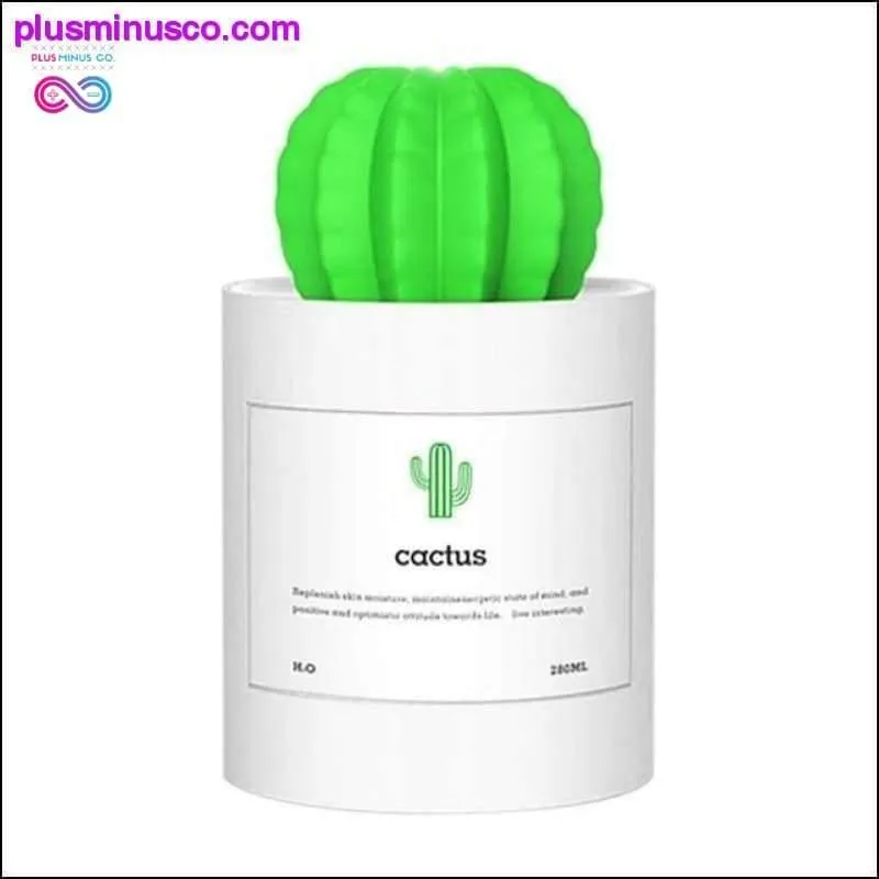 Air Humidifier Cactus Aromatherapy Diffuser 280ml USB With