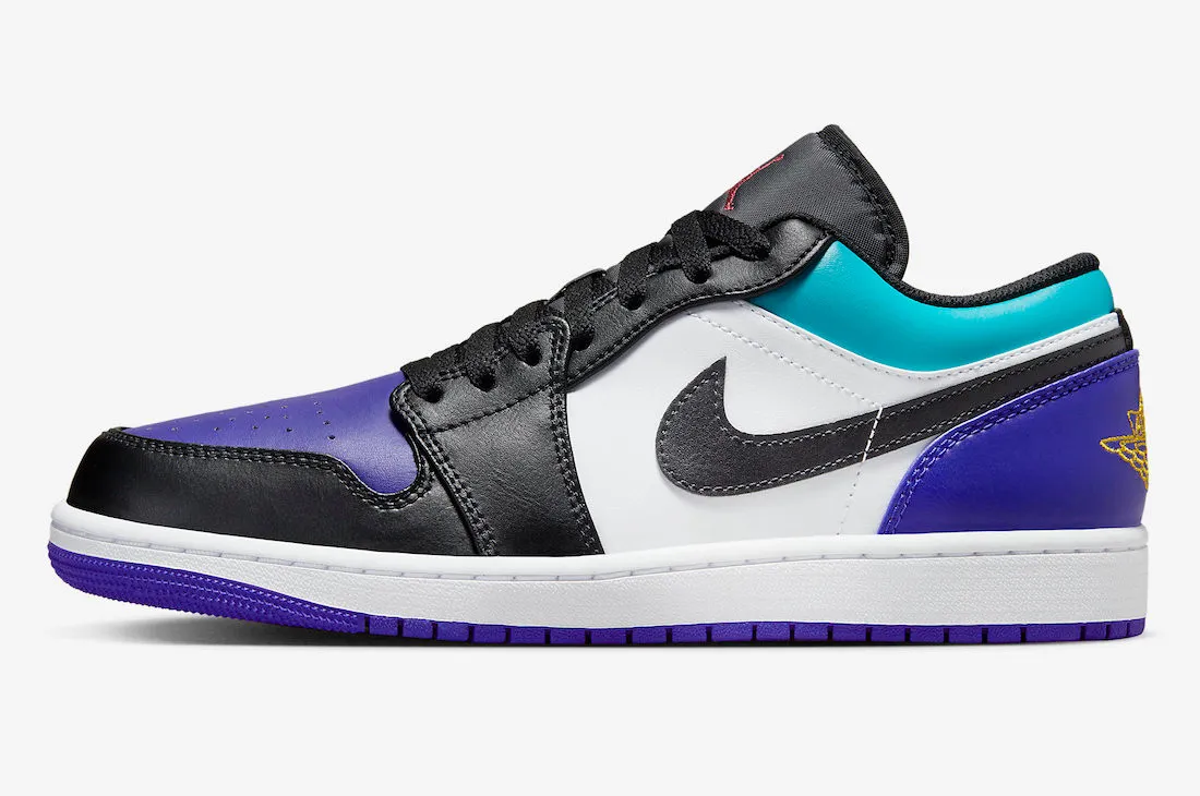 Air Jordan 1 Low Court Purple Tropical Twist White Black 553558-154