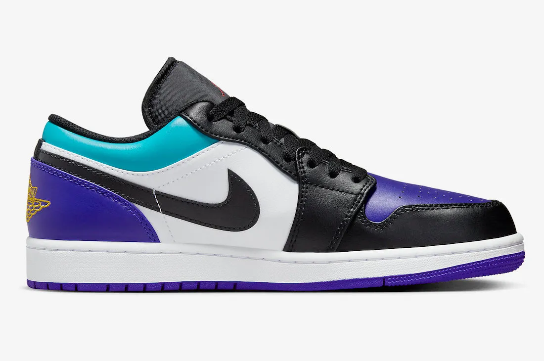 Air Jordan 1 Low Court Purple Tropical Twist White Black 553558-154