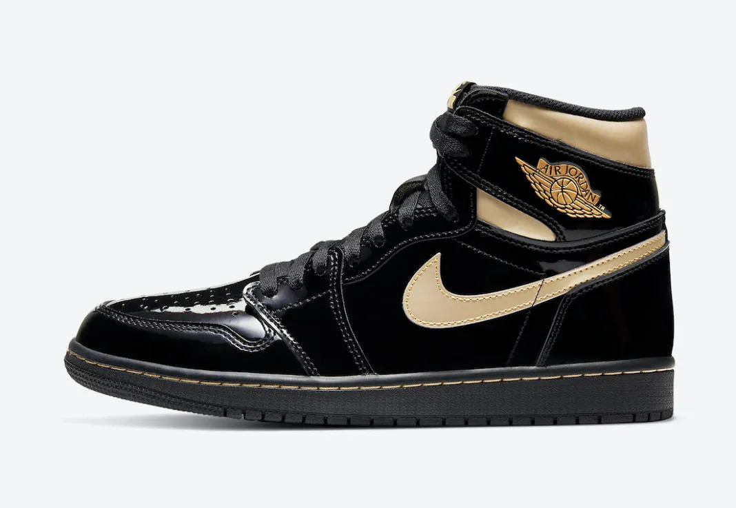 Air Jordan 1 Retro High Black Metallic Gold 555088-032