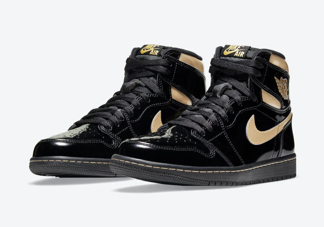 Air Jordan 1 Retro High Black Metallic Gold 555088-032