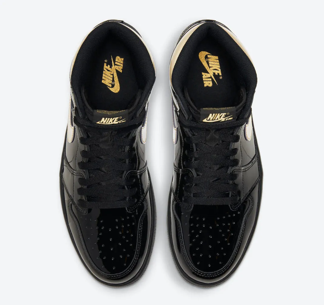 Air Jordan 1 Retro High Black Metallic Gold 555088-032