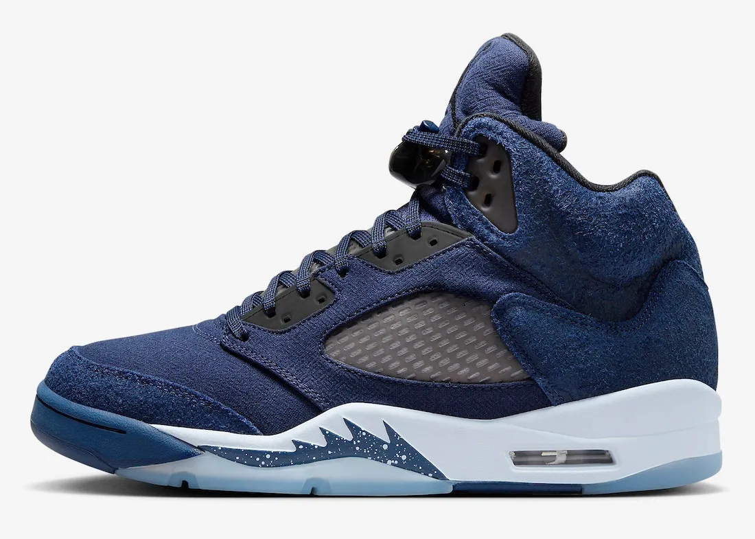 Air Jordan 5 Retro Georgetown Midnight Navy Black Football Grey FD6812-400