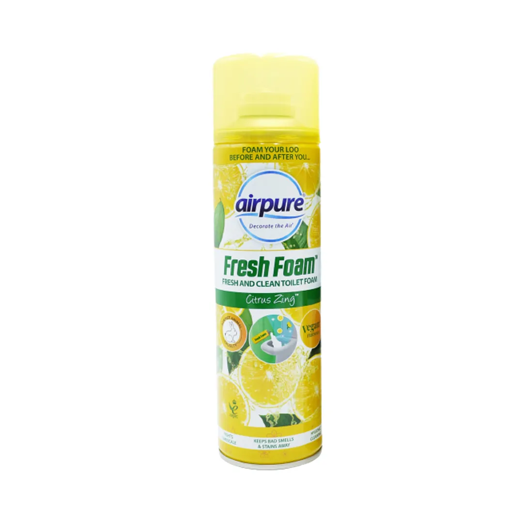 Air Pure Mousse Nettoyante pour toilette Toilette Citrus Zinc 500Ml