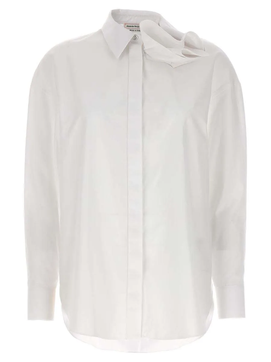 alexander mcqueen  |Casual Style Long Sleeves Plain Cotton Party Style