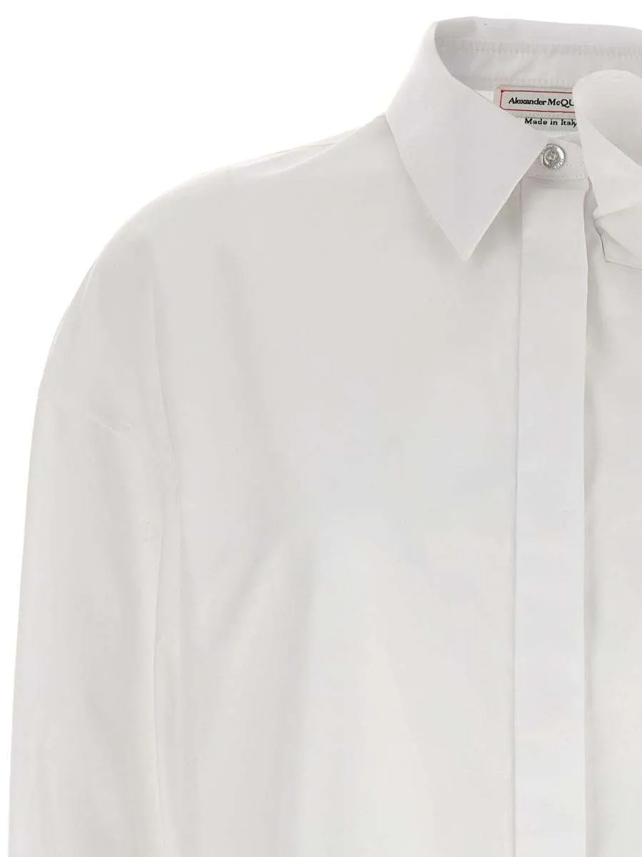 alexander mcqueen  |Casual Style Long Sleeves Plain Cotton Party Style