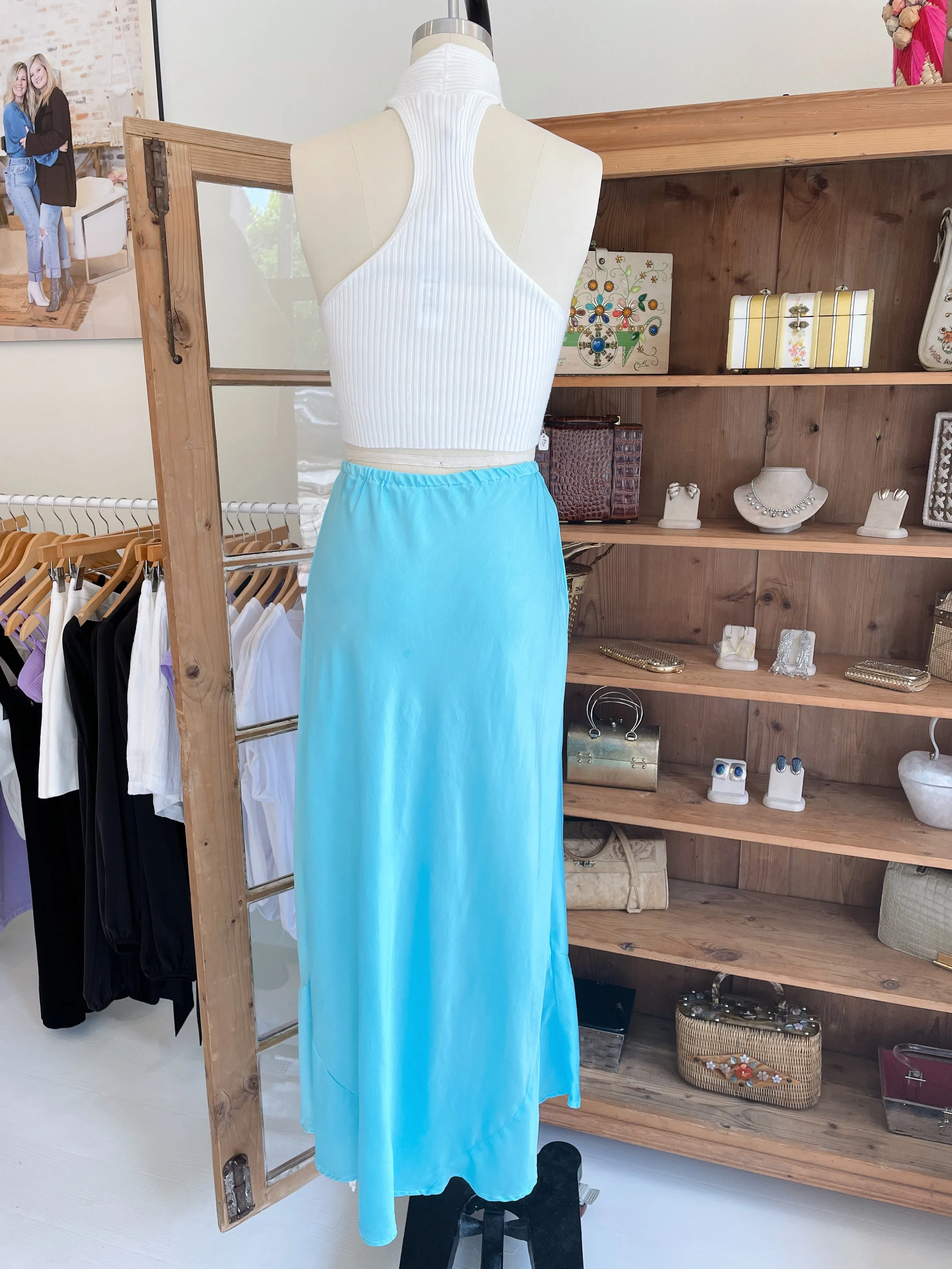 Aquamarine Slip Skirt