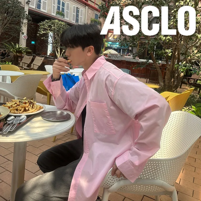 ASCLO  |Casual Style Unisex Street Style Long Sleeves Plain Medium