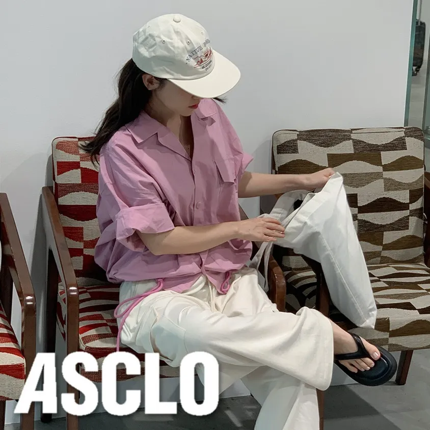 ASCLO  |Casual Style Unisex Street Style Plain Cotton Medium