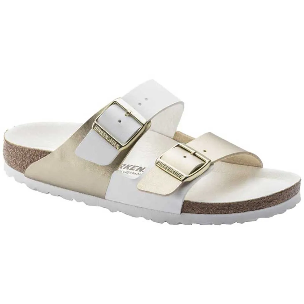 Birkenstock Arizona Sandal Split White/Gold (Women's)