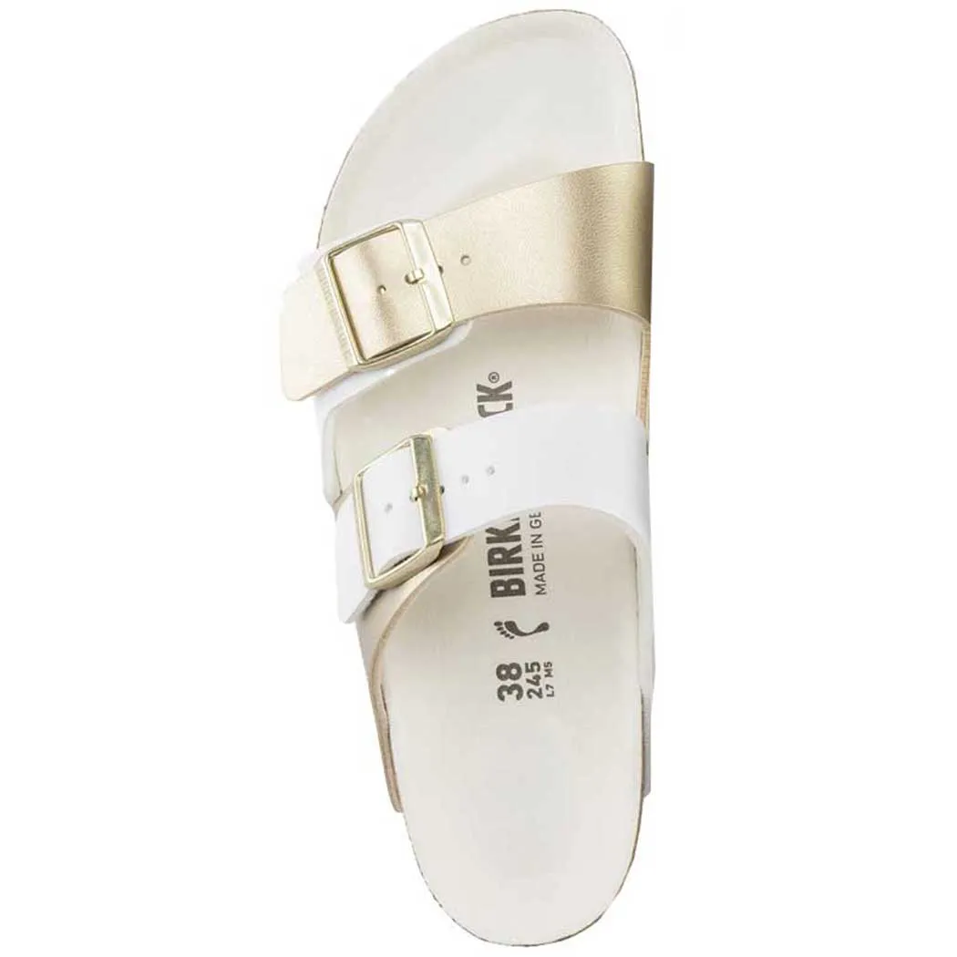 Birkenstock Arizona Sandal Split White/Gold (Women's)