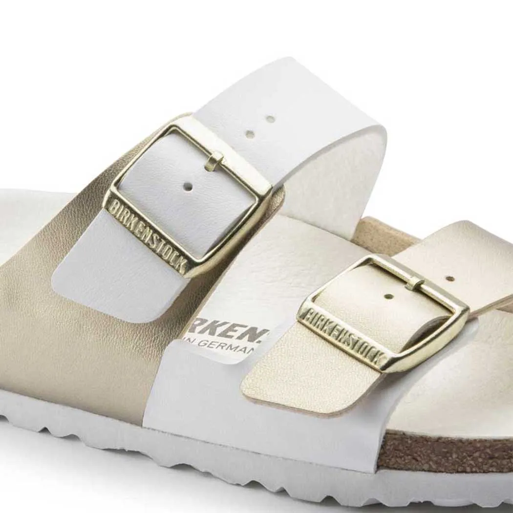 Birkenstock Arizona Sandal Split White/Gold (Women's)