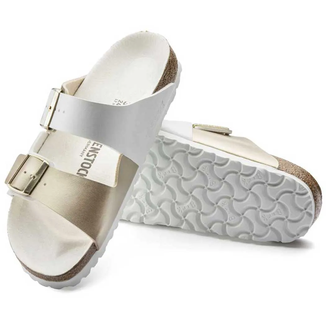 Birkenstock Arizona Sandal Split White/Gold (Women's)