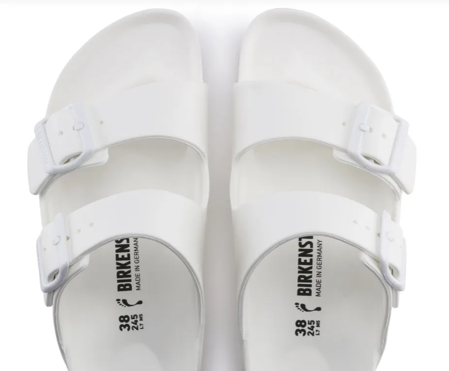 Birkenstock Womens Arizona EVA Sandal- White