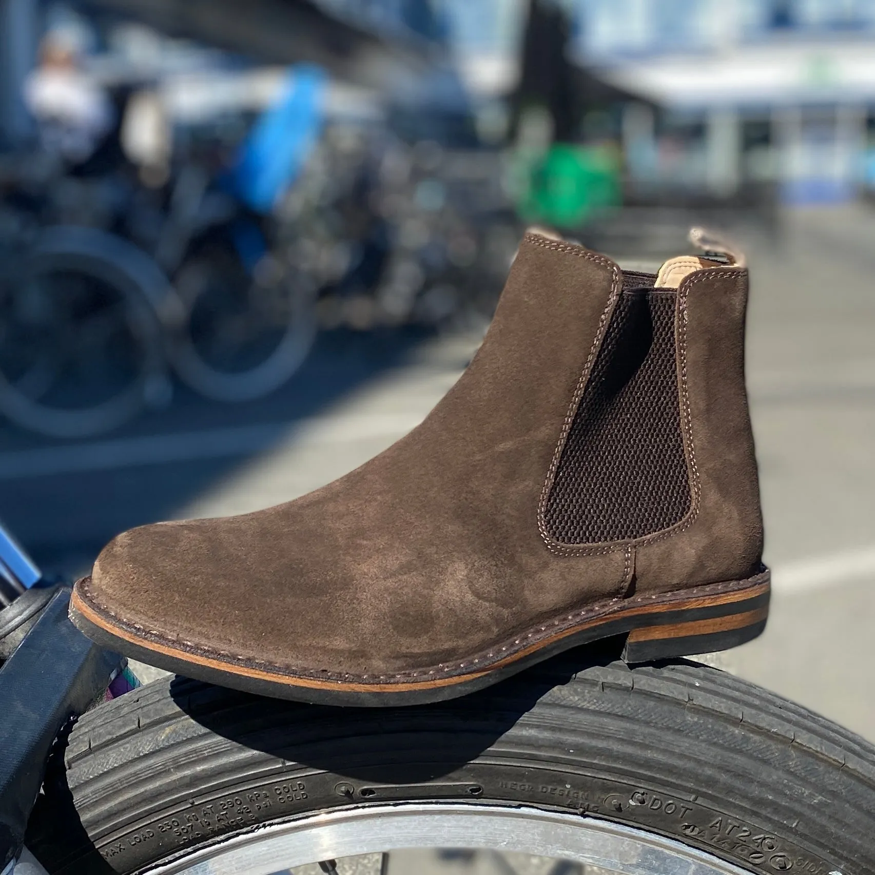 Bitflex Chelsea Boot, Dark Chestnut