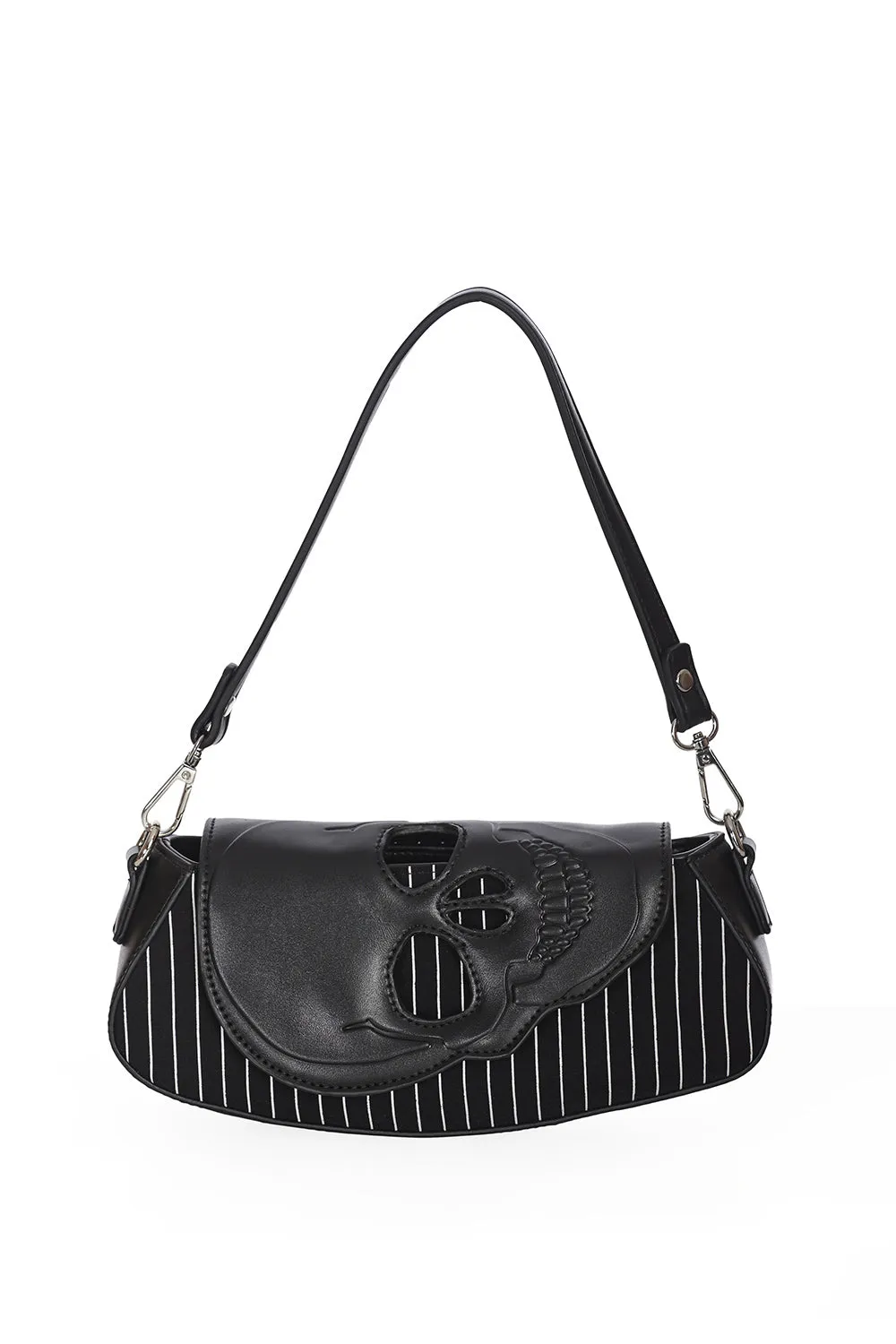 Black Core Shoulder Bag Pinstr