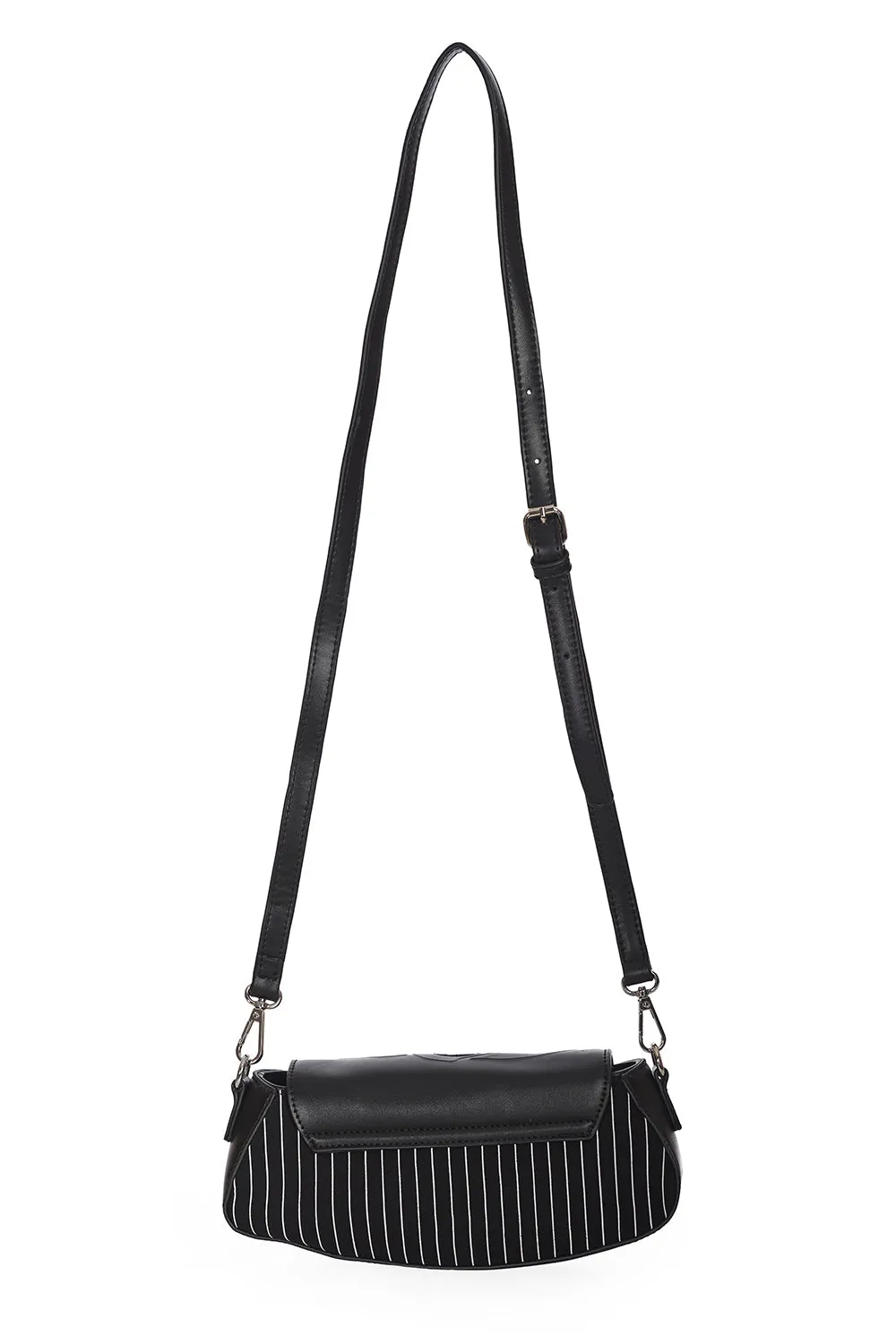 Black Core Shoulder Bag Pinstr