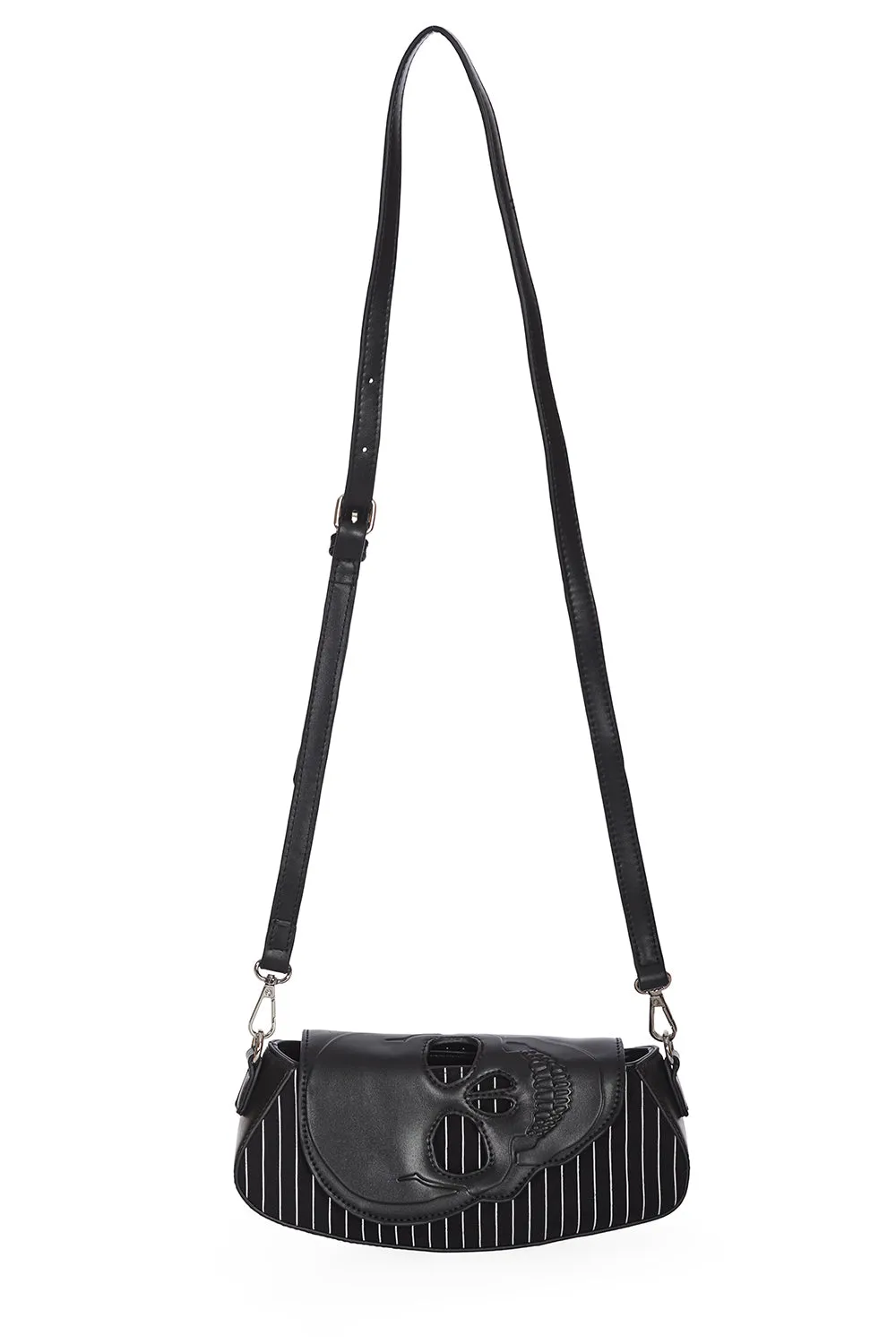 Black Core Shoulder Bag Pinstr