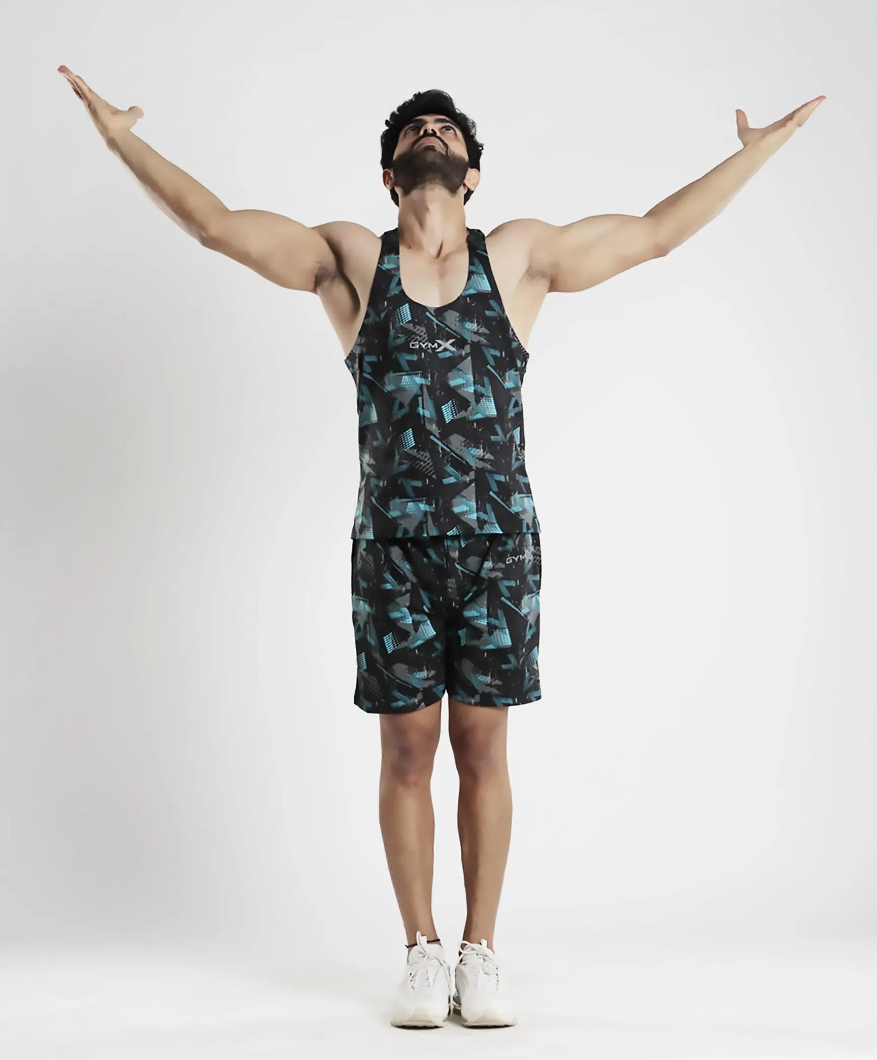 Bolt Blue Camo Stringer (4 way stretch) - Sale