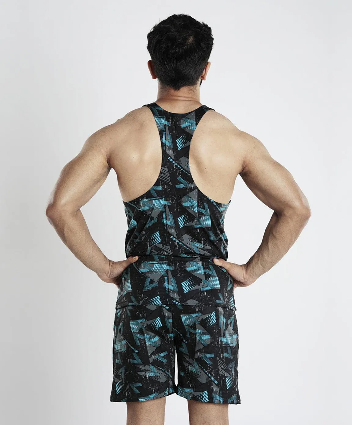 Bolt Blue Camo Stringer (4 way stretch) - Sale