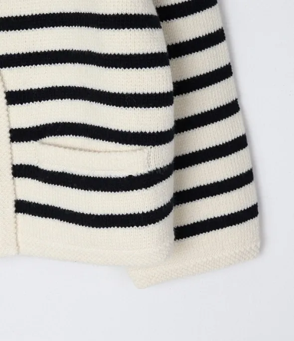 CELINE  |Stripes Casual Style Wool Street Style Long Sleeves Plain