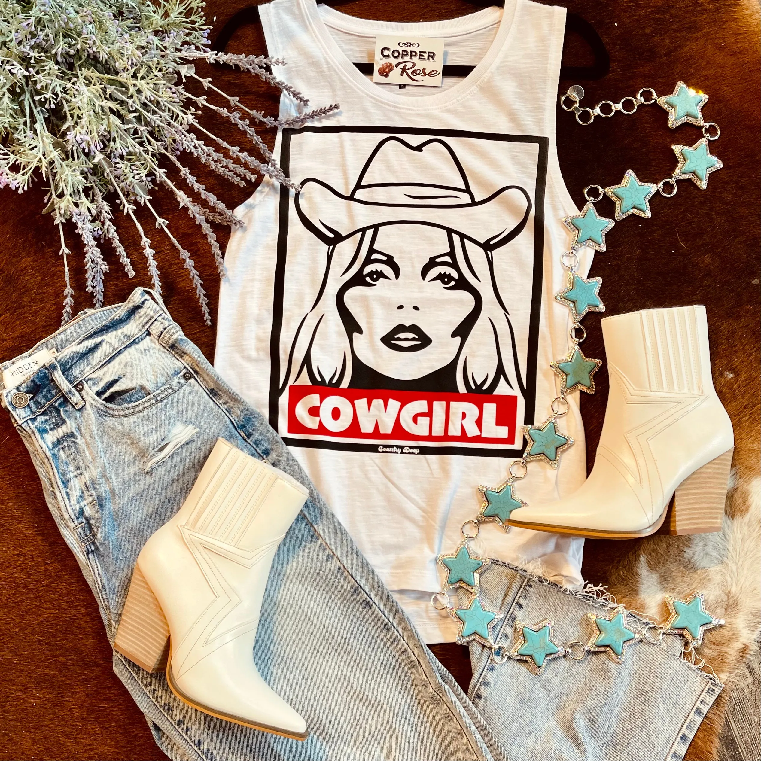 Cowgirl Muscle Tank