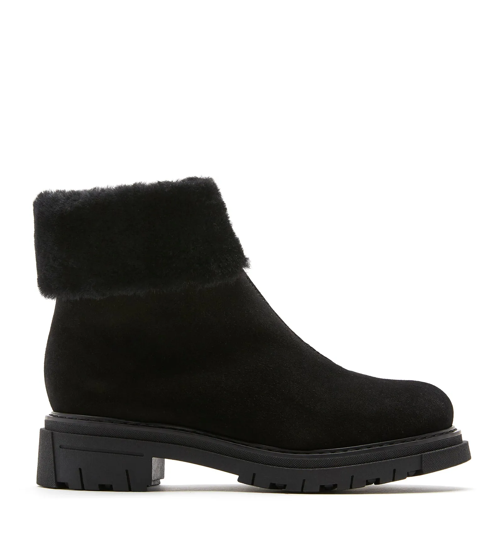 DARBY SHEARLING-LINED SUEDE BOOTIE