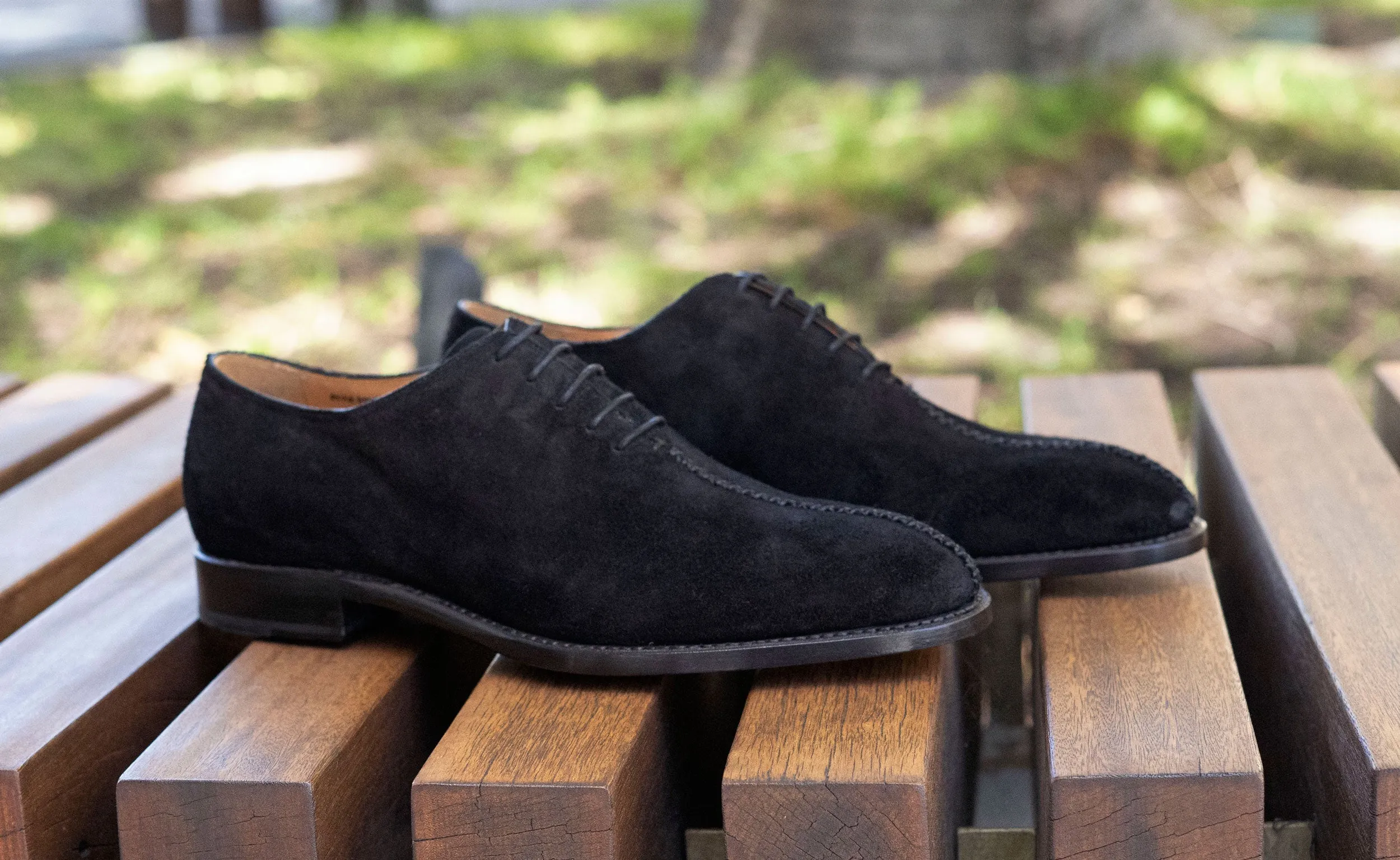 Derrick Suede Lace-Up Oxford Black