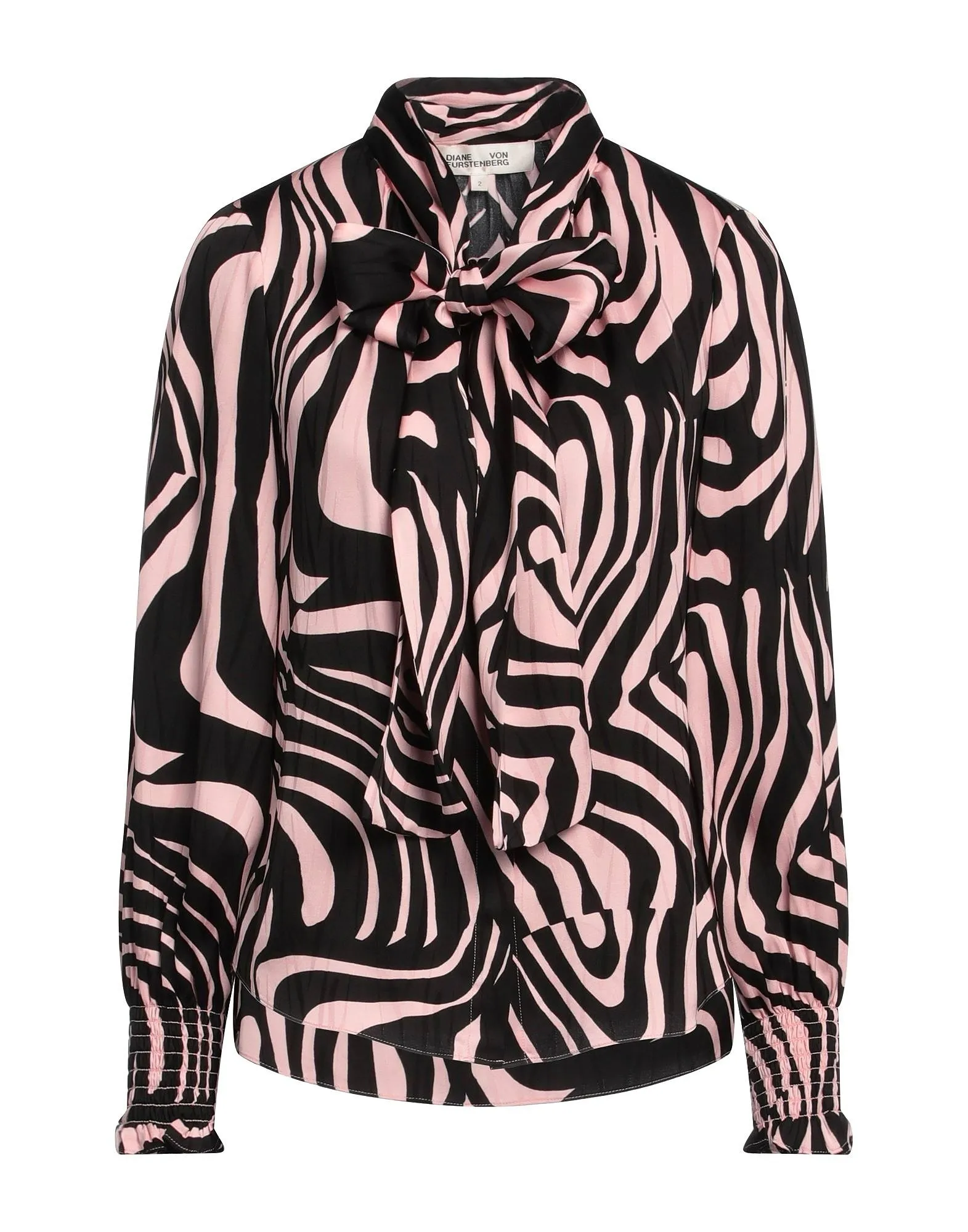 DIANE von FURSTENBERG  |Zebra Patterns Casual Style Long Sleeves Office Style