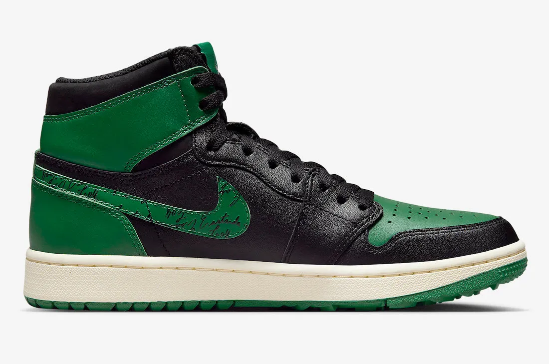 Eastside Golf x Air Jordan 1 Retro High Golf 1961 Black Malachite Metallic Gold FJ0849-001