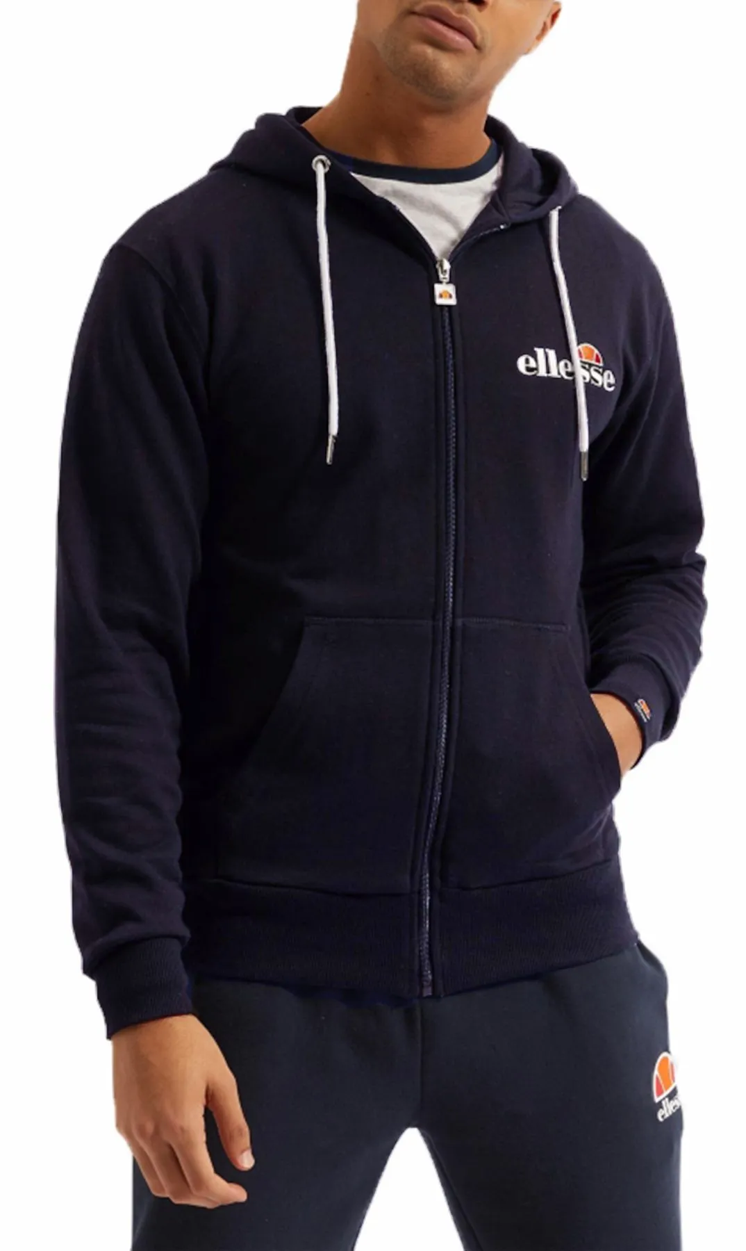 Ellesse Briero FZ Zip Hoodie Navy