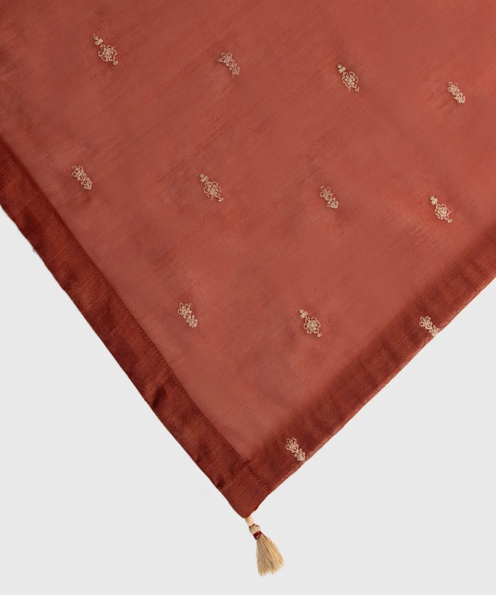 Embroidered Manaar Dupatta