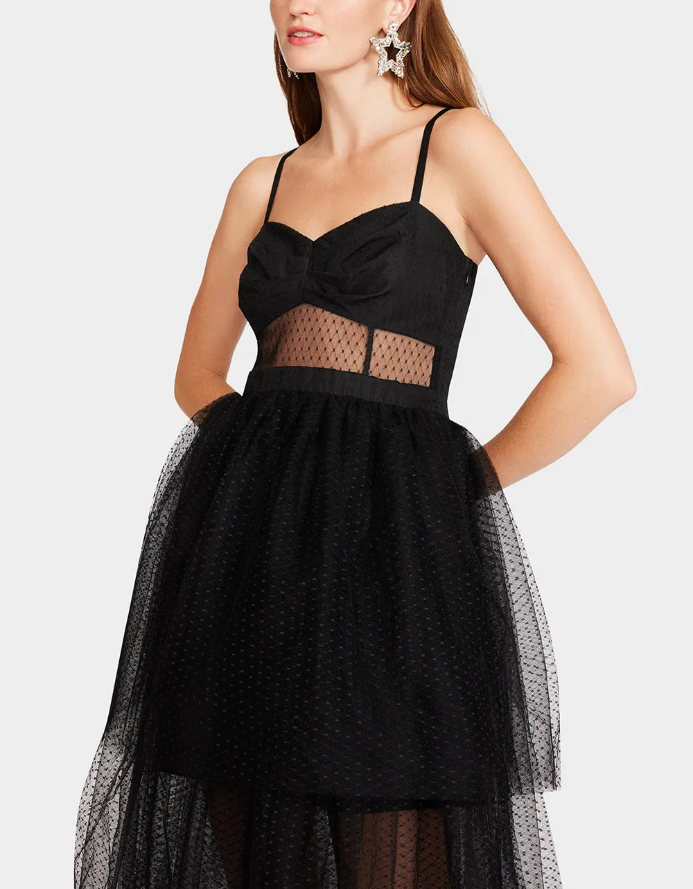 EMILY TULLE DRESS BLACK