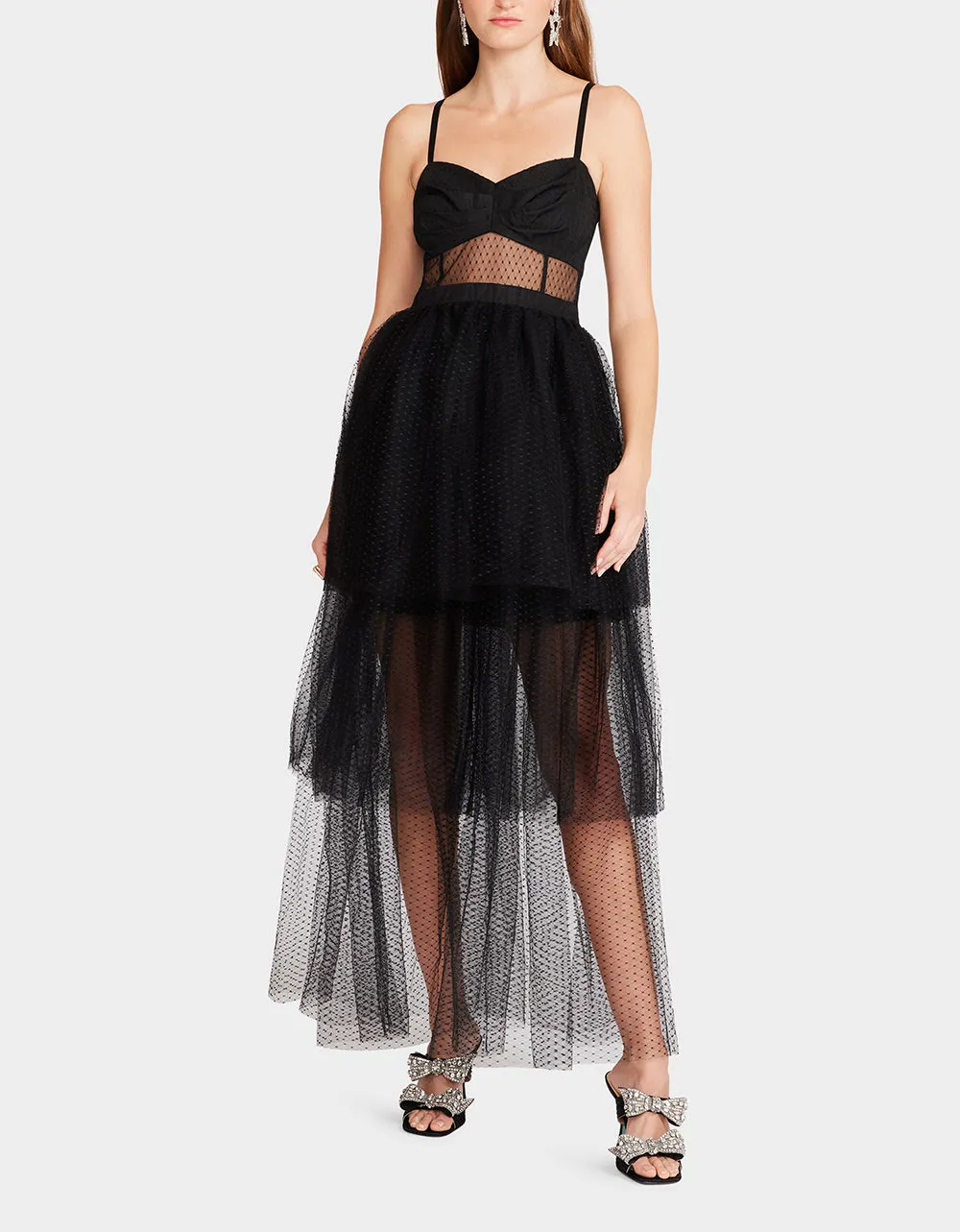 EMILY TULLE DRESS BLACK