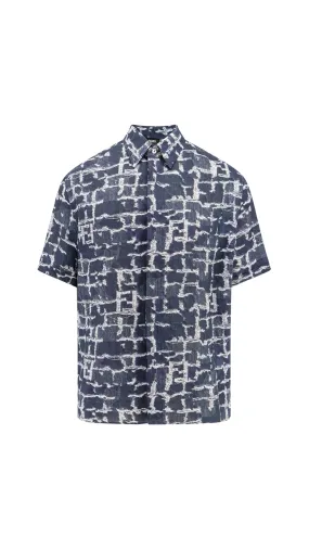 Ff Linen Shirt - Blue