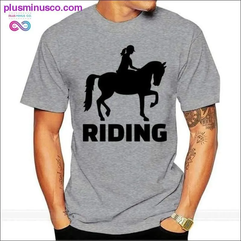 Finland Horse Riding Girl Club T Shirt Big Size Navy Blue