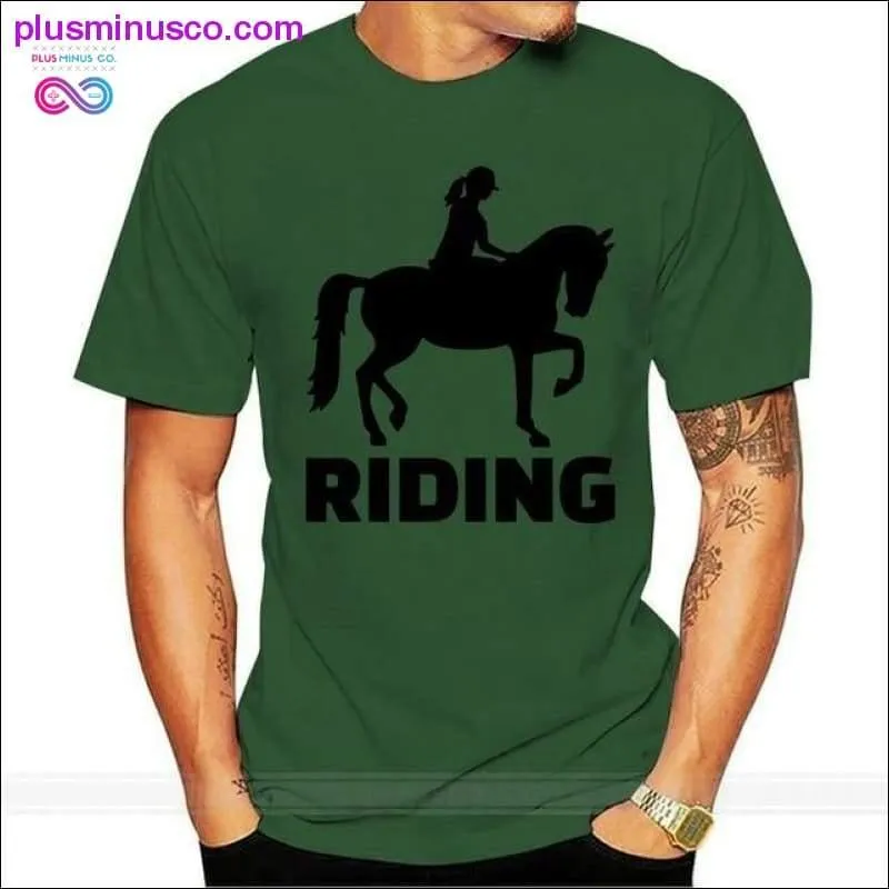 Finland Horse Riding Girl Club T Shirt Big Size Navy Blue