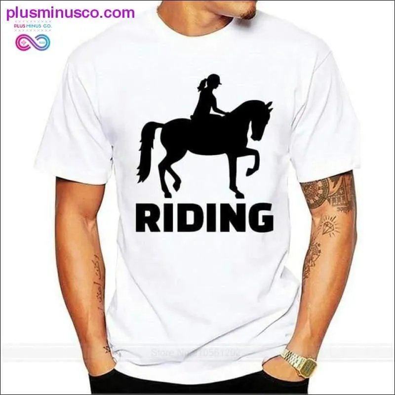 Finland Horse Riding Girl Club T Shirt Big Size Navy Blue