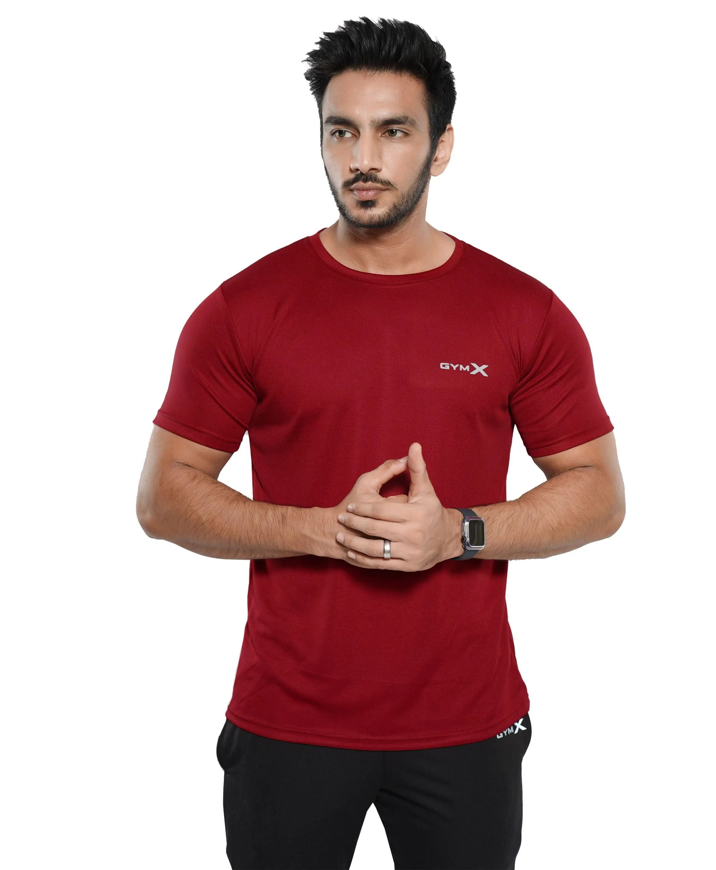 GymX Dot Mesh Tee: Red - Sale