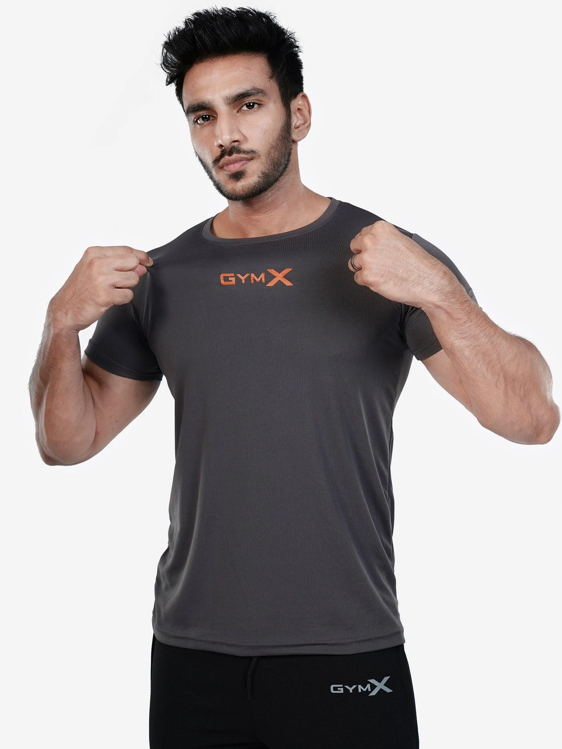 GymX Ultra Lite Tee: Bullet Grey - Sale