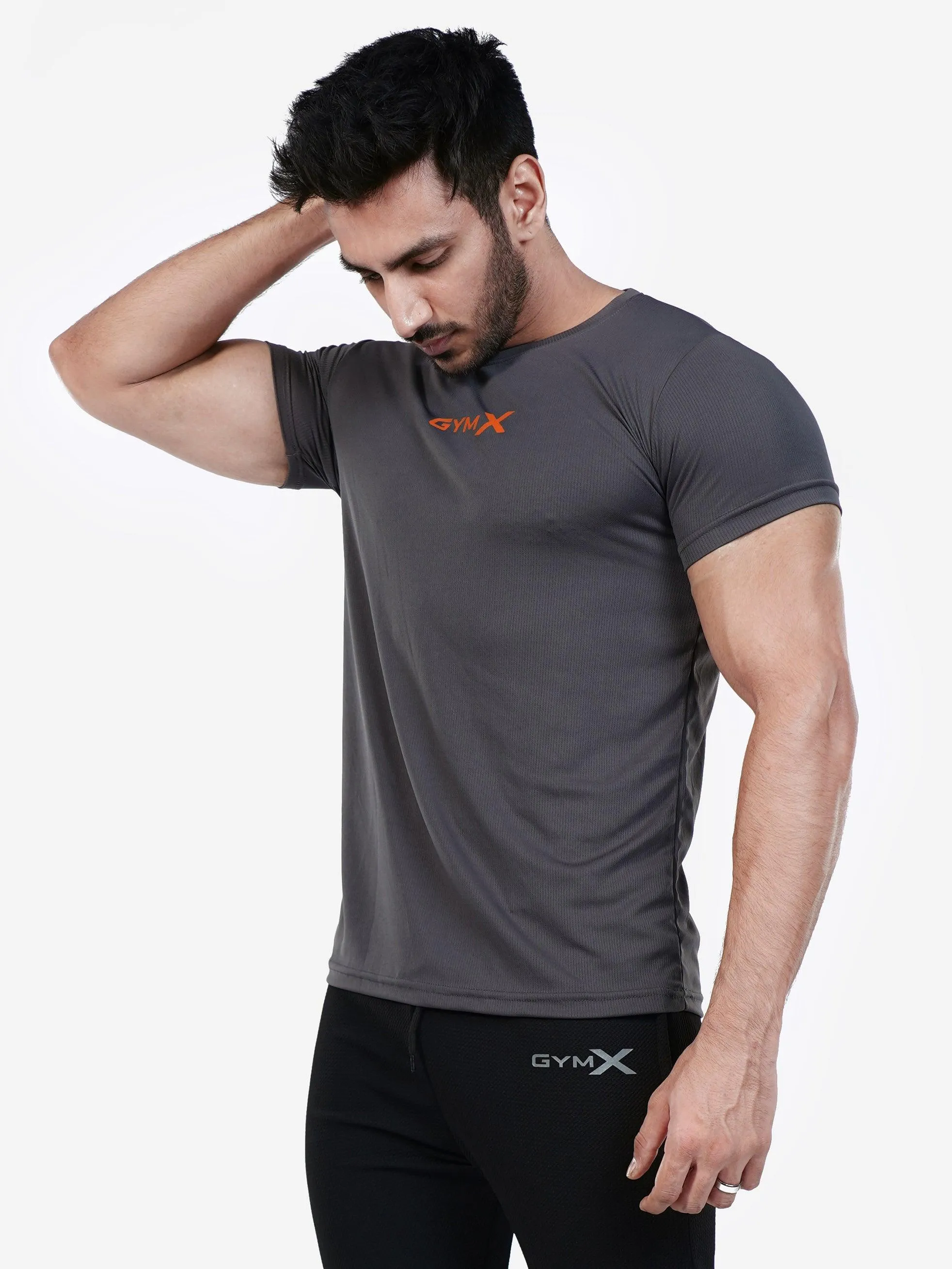 GymX Ultra Lite Tee: Bullet Grey - Sale