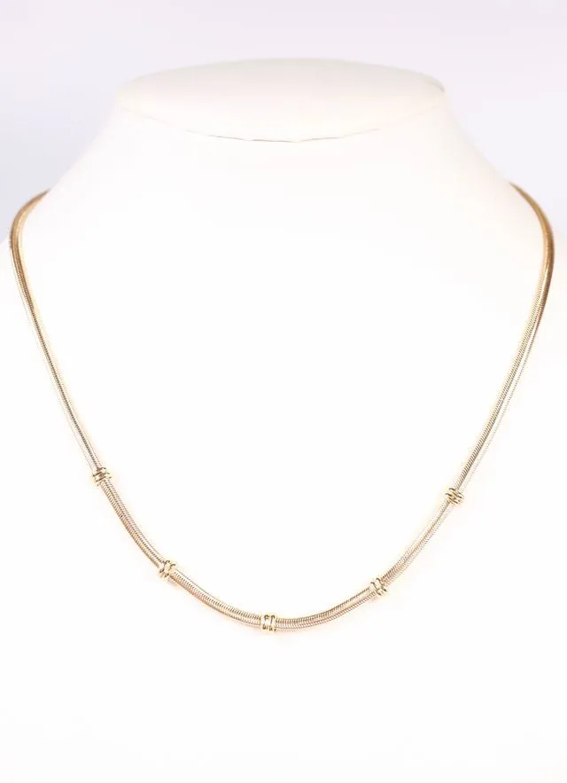 Heron Flat Chain Necklace GOLD