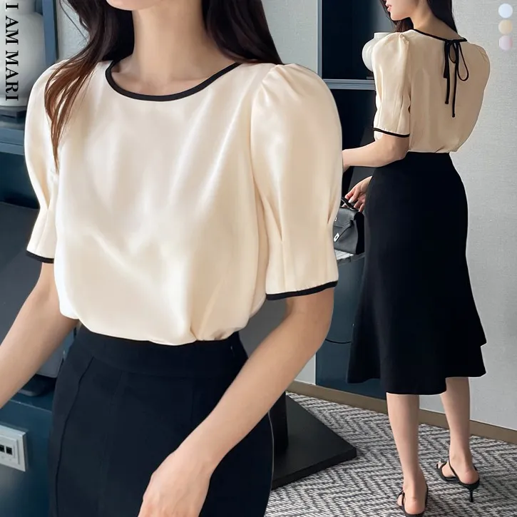 I AM MARI  |Short Sleeves Party Style Office Style Elegant Style