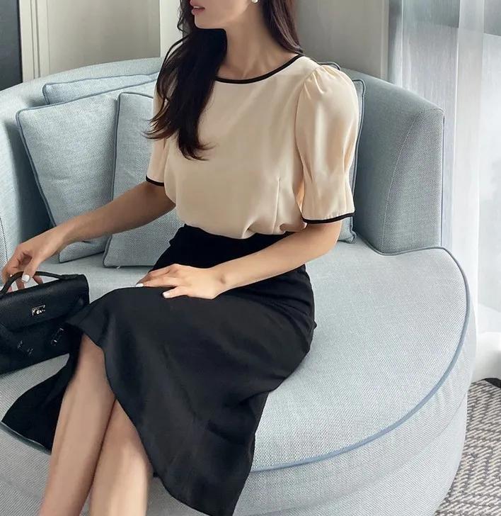 I AM MARI  |Short Sleeves Party Style Office Style Elegant Style